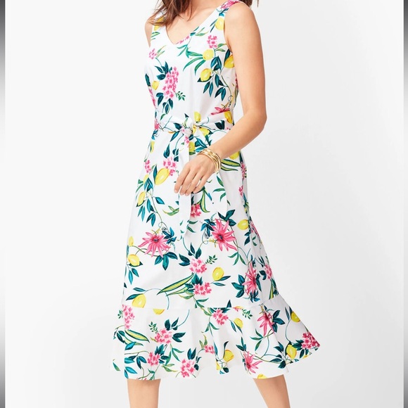 Talbots Dresses & Skirts - RSVP by Talbots Lively Lemon Fit and Flare Dress Women’s Size 8
